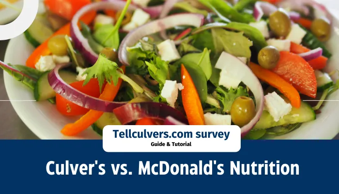 Culvers vs McDonalds Nutrition